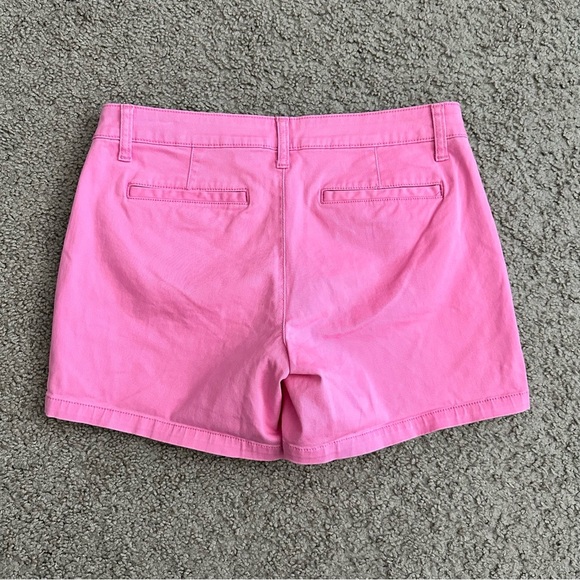 a.n.a Mid-Rise Midi Chino Pink Short Womens 4 - Picture 8 of 13